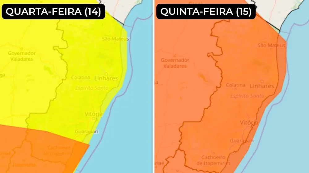 Inmet emite alerta de tempestade com ventos de até 100 km/h para Linhares e municípios vizinhos