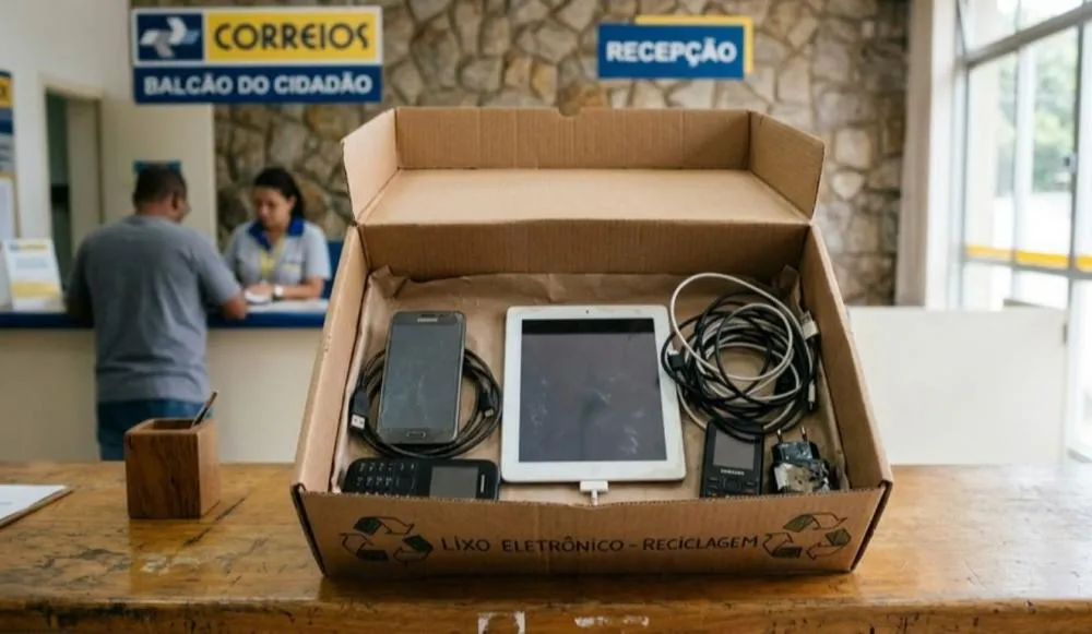 Descarte de lixo eletrônico fica mais fácil: duas agências dos Correios em Linhares recebem aparelhos sem custo