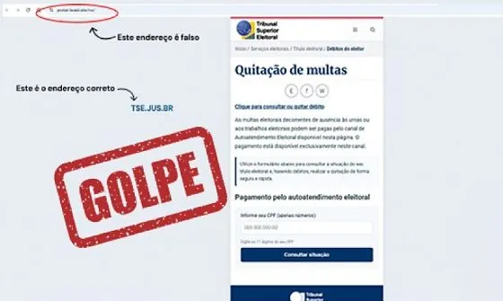 Cuidado, Linhares: golpistas cobram falsa taxa de “regularização” do título de eleitor