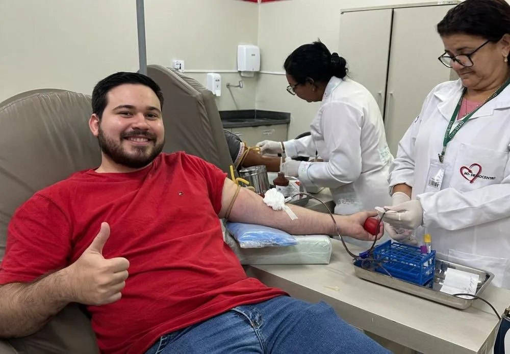 Trote solidário mobiliza estudantes de Enfermagem e garante 46 bolsas de sangue em Linhares